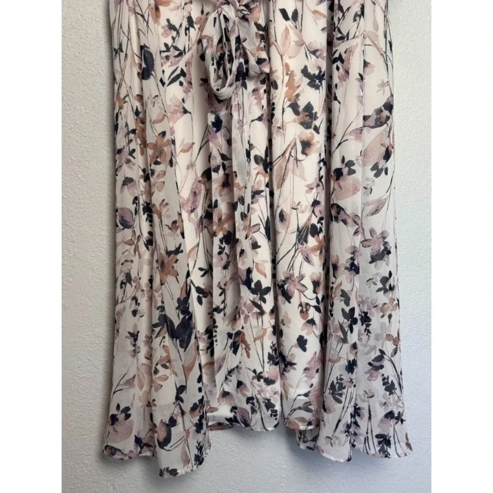 Lane Bryant Dress Women's 16 Beige Floral Prairie Romantic Garden Party Bohemian - Picture 10 of 16